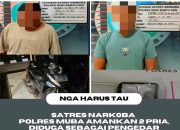 Satresnarkoba Polres Muba Berhasil Amankan dua Pelaku Pengedar Narkoba